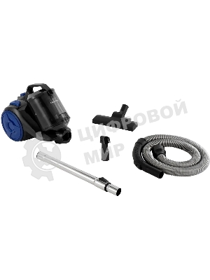 Пылесос Starwind SCV2555 черный/синий, 400/2500 Вт, уборка сухая, пылесборник контейнер 3 л