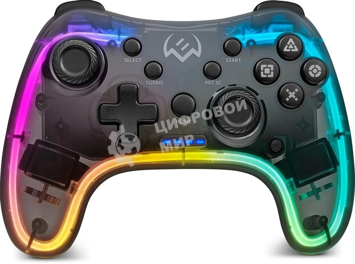 Геймпад SVEN GC-5050 черный Bluetooth Беспроводной виброотдача обратная связь (в компл.:держатель для смартфона/кабель USB) (SV-016029)