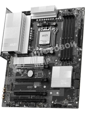 Материнская плата MSI PRO B850-P WIFI, AM5, AMD B850, 4xDDR5, 4xSATA, 3xM.2, 1xPCIe 5.0 x16, 1xPCIe 4.0 x4, 2xPCIe 3.0 x1, 1xHDMI, 1x5Gb LAN, Wi-Fi 7, 4xUSB 2.0, 1xUSB 3.2 Gen 1, 1xUSB 3.2 Gen 2, 2xUSB-C 3.2 Gen 2, 2x3.5 мм, 7.1, ATX