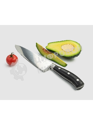 Нож поварской TalleR TR-22101 длина лезвия 20 см. нержавеющая сталь 420S45, ударопрочный пластик