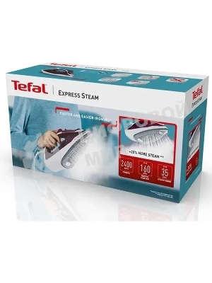 Утюг Tefal FV2835E0 фиолетовый/белый, 2400 Вт, 35 г/мин, 160 г/мин, 270 мл