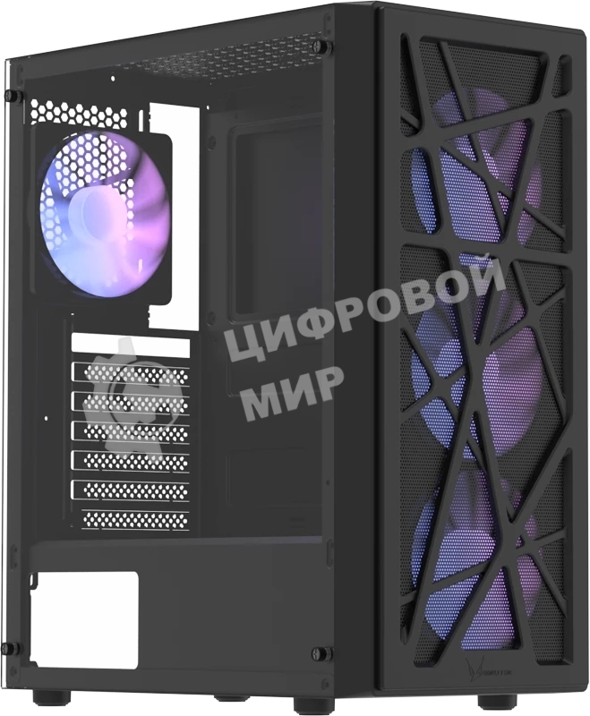 Корпус Formula Mana AR V2 Black, Midi-Tower, чёрный, 3 x 120 мм