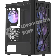 Корпус Formula Mana AR V2 Black, Midi-Tower, чёрный, 3 x 120 мм