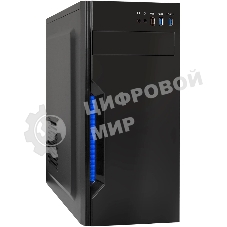 Компьютерный корпус Miditower ExeGate XP-333U-UNS400 (ATX, БП UNS400 с вент. 12см, 1хUSB/2хUSB 3.0, аудио, черный)