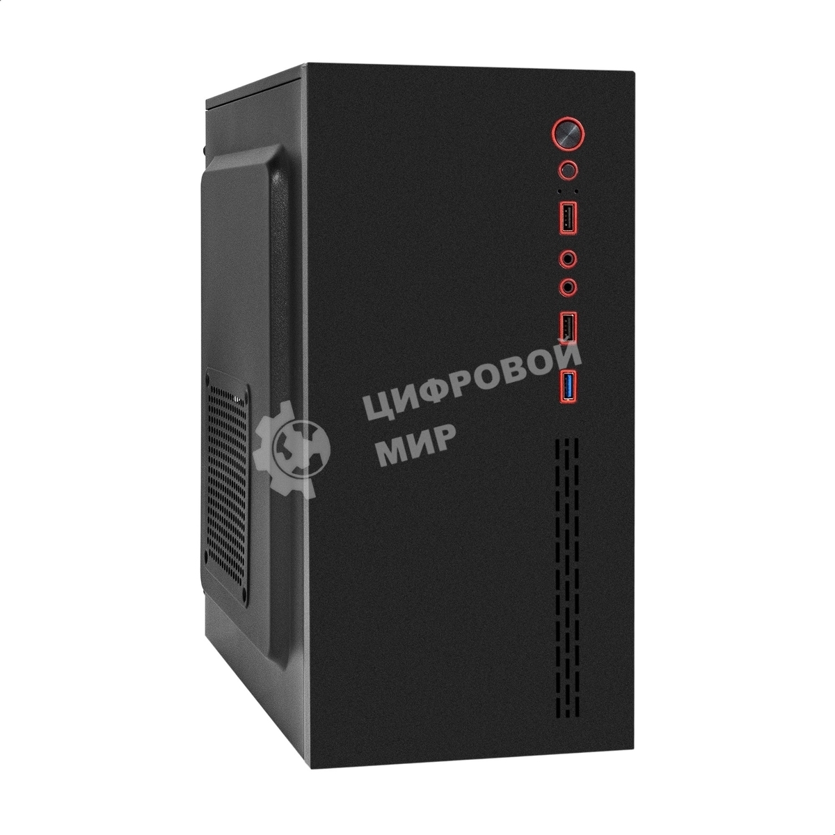Компьютерный корпус Minitower ExeGate BAA-403U2-UNS450 (mATX, БП UNS450 с вент. 12см, 1*USB/2*USB 3.0, HD Audio, черный)
