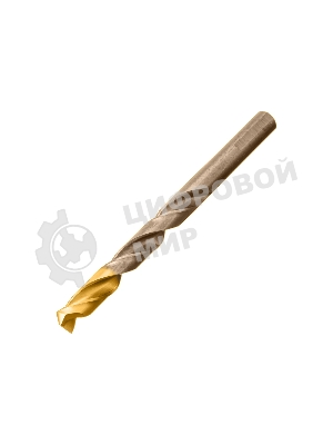 Набор сверл по металлу Denzel 1-10 мм, Р6М5К8-TiN, Golden Tip, 10 шт