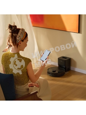 Робот-пылесос Roborock Q8 Max Pro Plus черный, 5200 мАч Li-ion, уборка сухая/влажная, пылесборник контейнер 0,5 л
