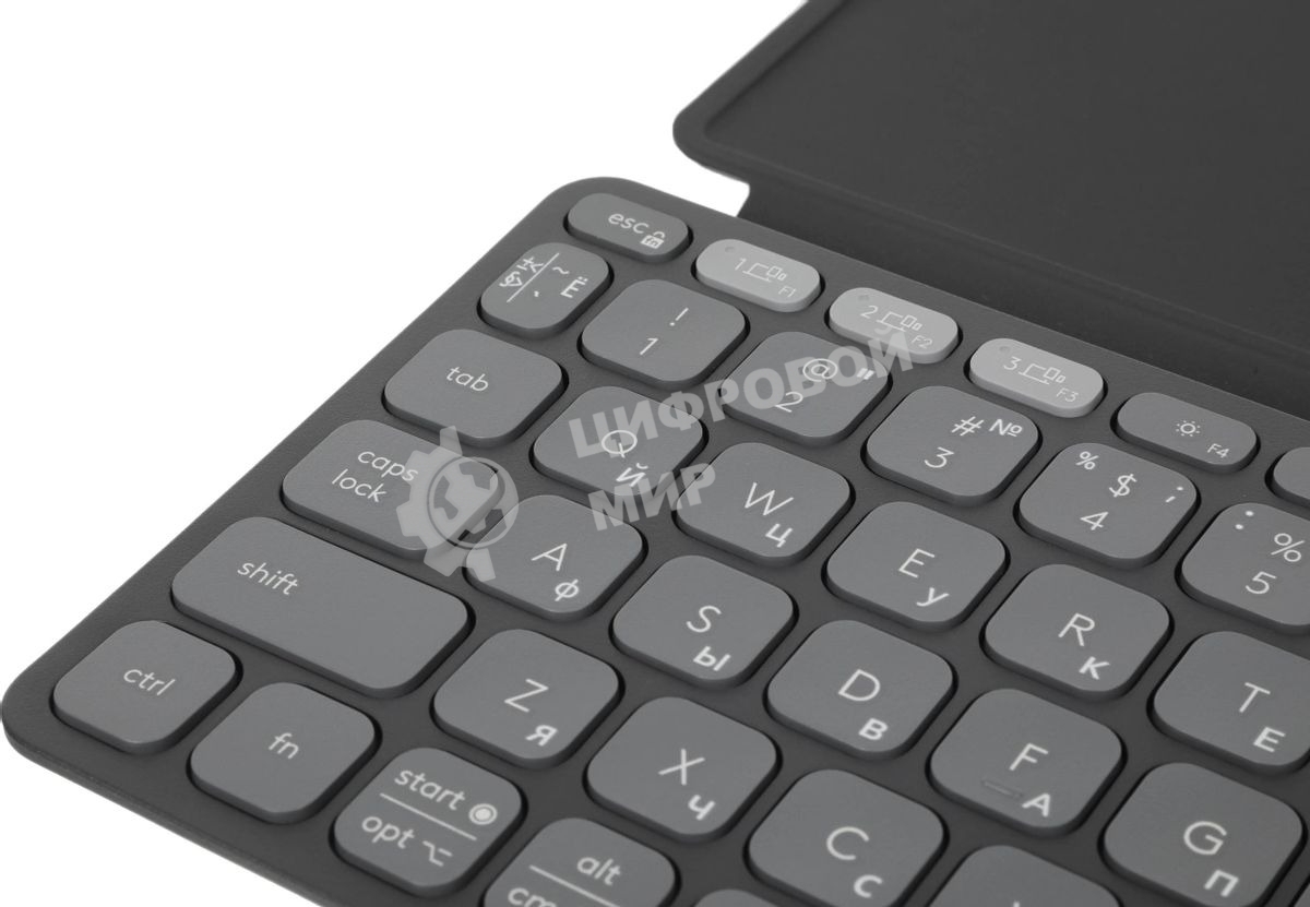 Клавиатура Logitech Keys to Go 2 беспроводная, Bluetooth, серый