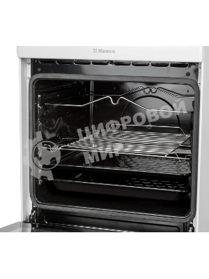Плита электрическая Hansa FCEW54109 белый, конфорок 4 шт, духовка 65 л, 50 см x 85 см x 60 см