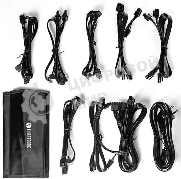 Блок питания Chieftec GPX-750FC, 750Вт, 80 PLUS Gold, 120мм, модульный, черный