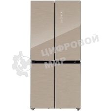 Холодильник LEX LCD450GlGID золотистый трехкамерный 288/129л морозилка снизу, No Frost, Side-by-Side