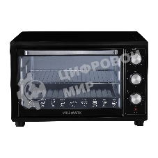 Мини-печь Willmark WO-503B (45 литров, таймер, термостат,230С, 1800Вт, черный)
