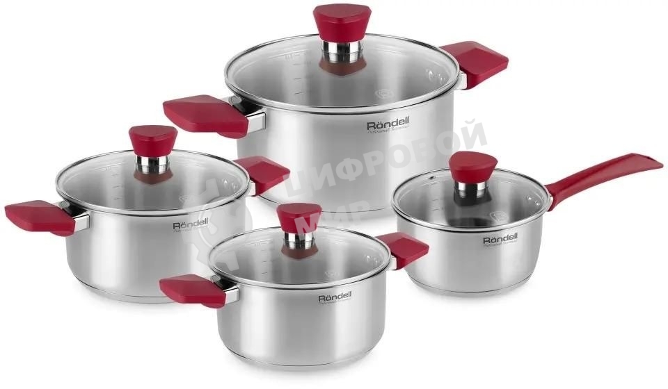 Набор посуды Rondell Strike RDS-818, 8 предметов