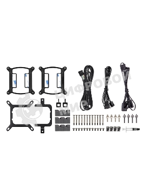 Система жидкостного охлаждения Thermaltake TH360 V2 Ultra ARGb Soc-AM5/AM4/1200/1700/1851 черный 4-pin 25.8dB Al+Cu LCD Ret (CL-W384-PL12SW-A)