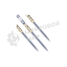 Ручка гелевая Deli A119-BK прозрачный, черные чернила, линия 0.5мм