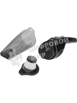 Пылесос ручной Ritmix CVC-003 черный/серый, 70 Вт, уборка сухая, пылесборник контейнер 0.32 л