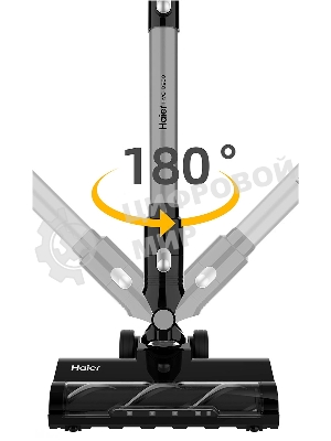 Пылесос вертикальный Haier HVC-D250 черный, питание от аккумулятора, 250 Вт, уборка сухая, пылесборник 0.8 л