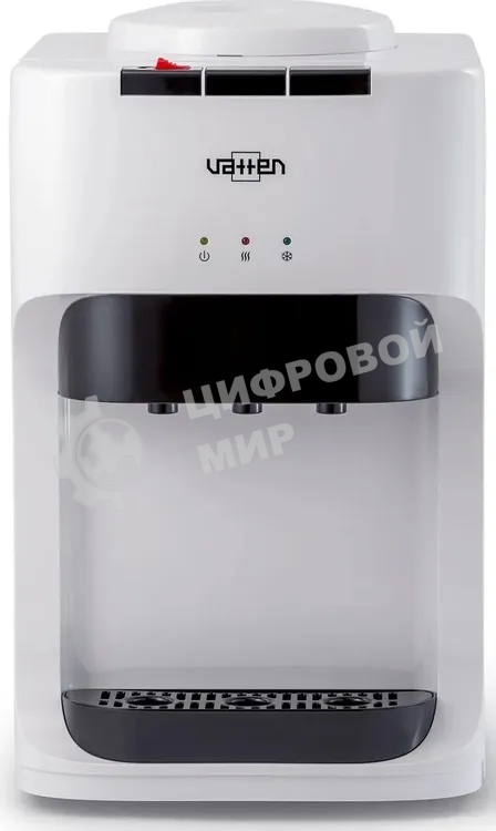 Кулер для воды Vatten D45WK, верхняя загрузка, нагрев 90 °С, охлаждение 10 °С, белый