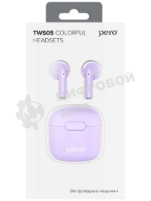 Беспроводные наушники PERO TWS05 COLORFUL Purple