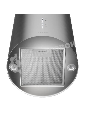 Вытяжка Kuppersberg TUBA 35 X, цилиндрическая, островная, 35 см, электронное кнопочное управление, таймер, отвод/рециркуляция, 3 скорости, производительность 850 м3/ч, LED освещение, обратный клапан, уровень шума 68 дБ, угольный фильтр CF110 (опция), цвет нержавеющая сталь