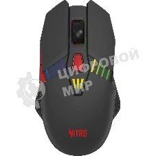 Мышь беспроводная Acer Nitro OMR305 черный, 3200 dpi, радиоканал, Bluetooth, USB, кнопки - 8