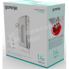 Миксер Gorenje M550CSDC белый/серебристый, ручной, 400 Вт, 5 скоростей