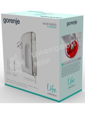 Миксер ручной Gorenje M550CSDC 550Вт белый