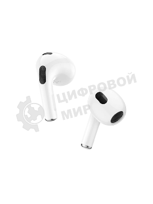 Наушники TWS Borofone BW13 белый, вкладыши, Bluetooth, сенсорное управление, до 4 ч