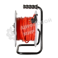 Удлинитель силовой Ресанта СУ-3х1,5-30/3 (61/118/7) 2x1.0 кв.мм 4 розет. 40 м ПВС катушка серый