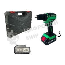 Дрель-шуруповерт Zitrek Greenpower 20 Pro 063-4061, 20 В, 4 Ач, 42 Нм, бесщеточный