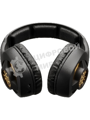 Гарнитура беспроводная/проводная с микрофоном Оклик HS-L575G черный накладные BT оголовье (1895253)