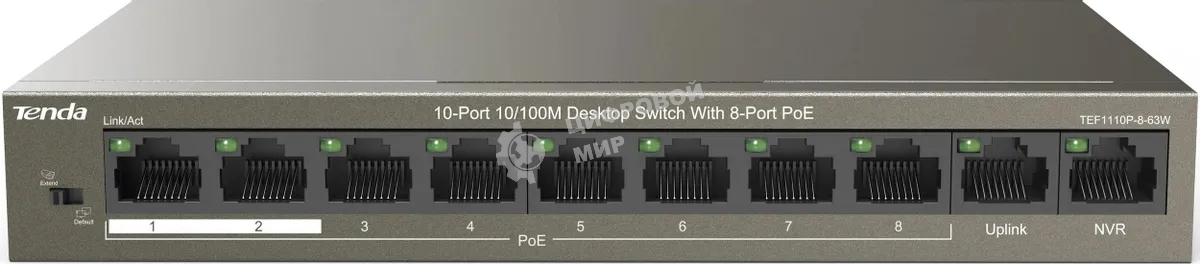 Коммутатор IP-COM 10PORT 10/100M F1110P-8-63W