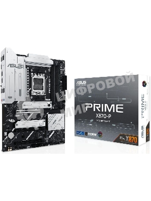 Материнская плата ASUS PRIME X870-P, AM5, AMD X870, 4xDDR5, 2xSATA, 4xM.2, 1xPCIe 5.0 x16, 2xPCIe 4.0 x1, 1xHDMI, 2xUSB-C, 1x 2.5Gb LAN, 4xUSB-A 3.2 Gen 1, 1xUSB-A 3.2 Gen 2, 4xUSB-A 2.0, 3x3.5 мм, 7.1, ATX