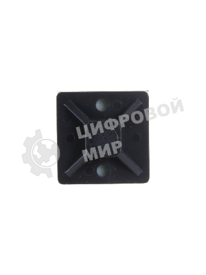 Площадка самоклеящаяся Rexant 20х20 мм, черная (10 шт/уп)