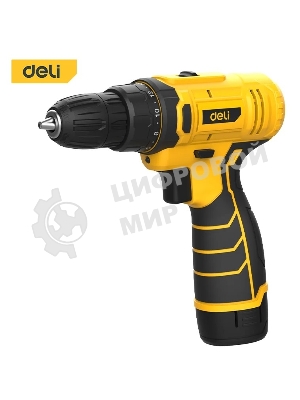 Дрель-шуруповерт Deli DL-DZ12-5A2, 12 В, 2 Ач, 30 Нм, щеточный