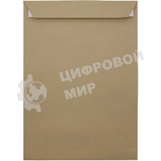 Пакет почтовый Silwerhof Eco 381227.25 C4, 229x324 мм, силиконовая лента крафт 130 г/м2 (pack:25pcs)