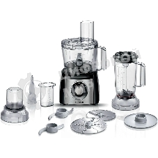 Кухонный комбайн Bosch MCM3501M 800 Вт, Скорости: 2, Блендер 1 л, Чаша 2.3 л, черный/серебристый