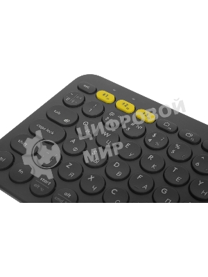 Клавиатура беспроводная Logitech K380 Multi-Device Bluetooth (920-007584) темно- серый- (заводская гравировка)
