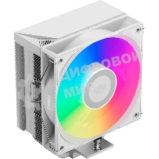 Кулер для процессора PCcooler RT500 TC ARGB, белый, 120 мм, алюминий/медь, 500-2200 об/мин, 34.9 дБ, 4 pin PWM, 240 Вт, высота 152 мм