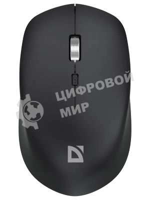 Мышь беспроводная Defender Velvet MB-406 черный, 1600 dpi, радиоканал, Bluetooth, USB, кнопки - 4