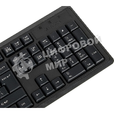 Комплект клавиатура + мышь A4 V-Track 4200N клав:черный мышь:черный USB беспроводная