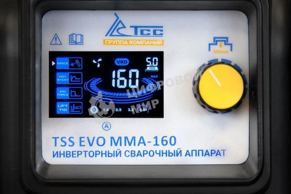 Сварочный аппарат ТСС EVO MMA-160, MMA DC/TIG DC 4.8кВт
