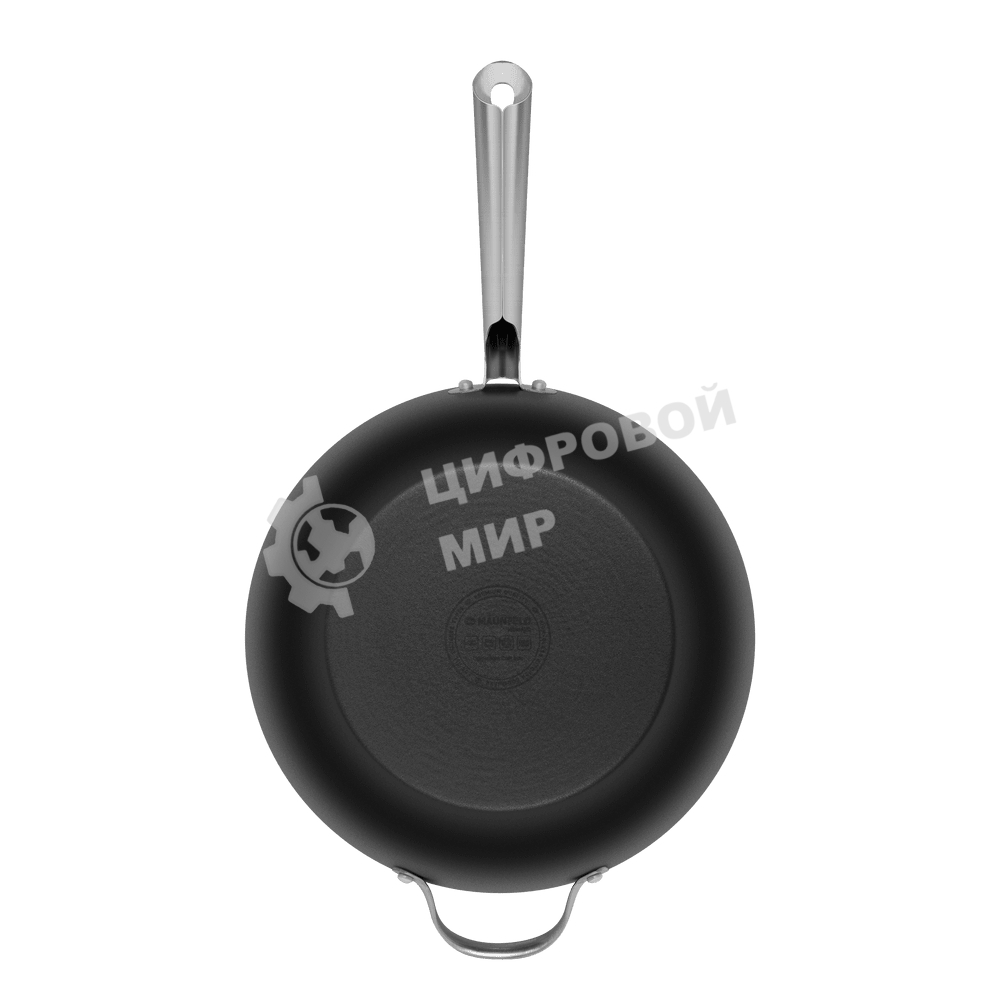 Глубокая сковорода Maunfeld HOWARD MDP30LCL15 из облегченного чугуна со стеклянной крышкой, 30 см