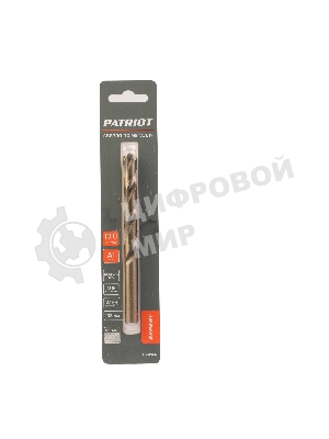 Сверло PATRIOT EXPERT по металлу, Р6М5К5, 10,0 мм, 1 шт в блистере