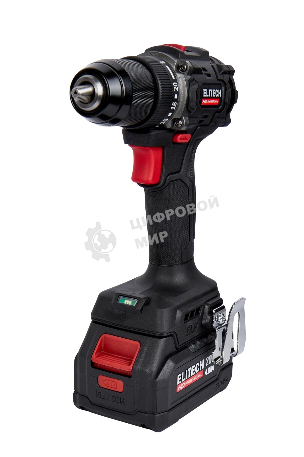 Дрель-шуруповерт аккумуляторная Elitech CD 20SL2 (E2201.040.02) 80Вт аккум. патрон:быстрозажимной (кейс в комплекте) (205718)