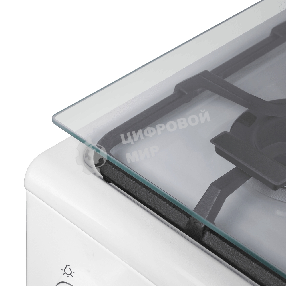 Плита газовая Maunfeld MGC50GCW08D белый, конфорок 4 шт, духовка 59 л, 50 см x 89 см x 65 см