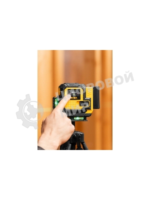 Лазерный уровень мультипризменный Denzel DLV-360-3T, 30 м, зеленый луч, Li-Ion 2,4 Aч, штатив