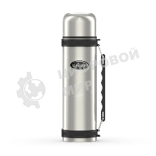 Термос Biostal NG-1800-1 1.8 л, универс, нерж., ручка, рем. для переноски, крышка-чашка и доп. пласт. чашка (в уп. 12 шт)