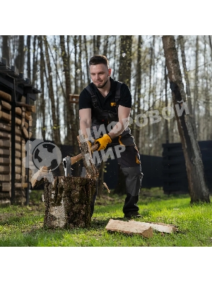 Топор кованый Denzel 1360 г, американский тип, буковая рукоятка, 700 мм, EFP