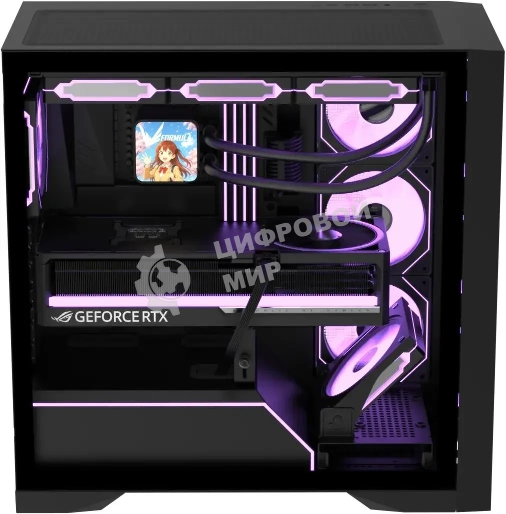 Компьютерный корпус AeroCool/Formula Air Power G8 черный без БП ATX 2xUSB 3.0 1xUSB3.1 audio bott PSU